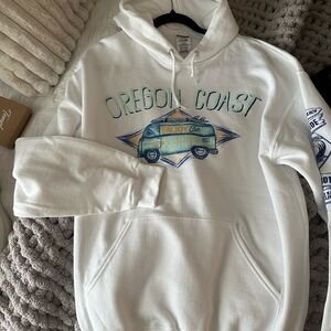 White Oregon Coast Hoodie